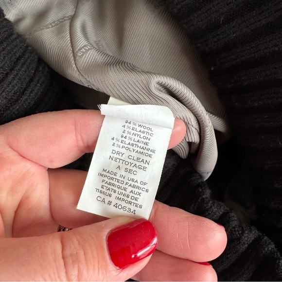 Vintage! Y2K Marc Jacobs Three Button Exaggerated Collar Bomber Pea Wool Coat - Picture 3 of 10